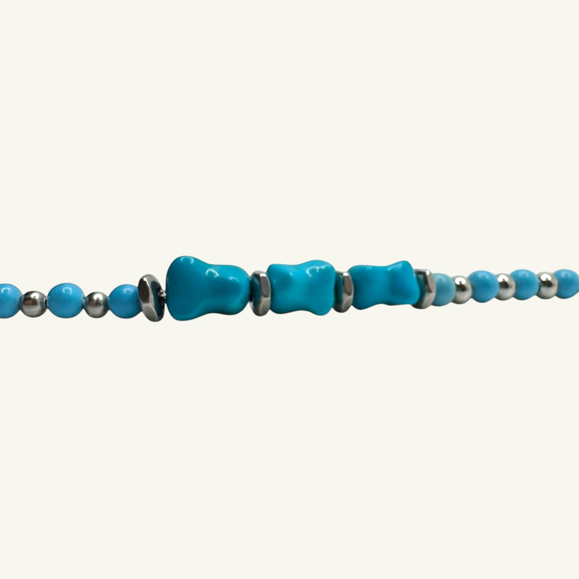 Bracciale Howlite azzurra Sharifa Crystals